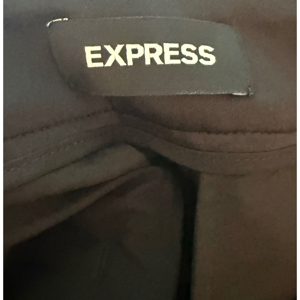 Express Black Wide Leg Super High Rise Pleated Dress Pants size 4 NWT - Picture 7 of 8